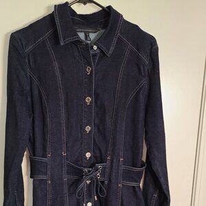 WHBM Stretch Denim 3/4 Comfy Dress